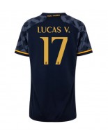 Real Madrid Lucas Vazquez #17 Vieraspaita Naisten 2023-24 Lyhythihainen